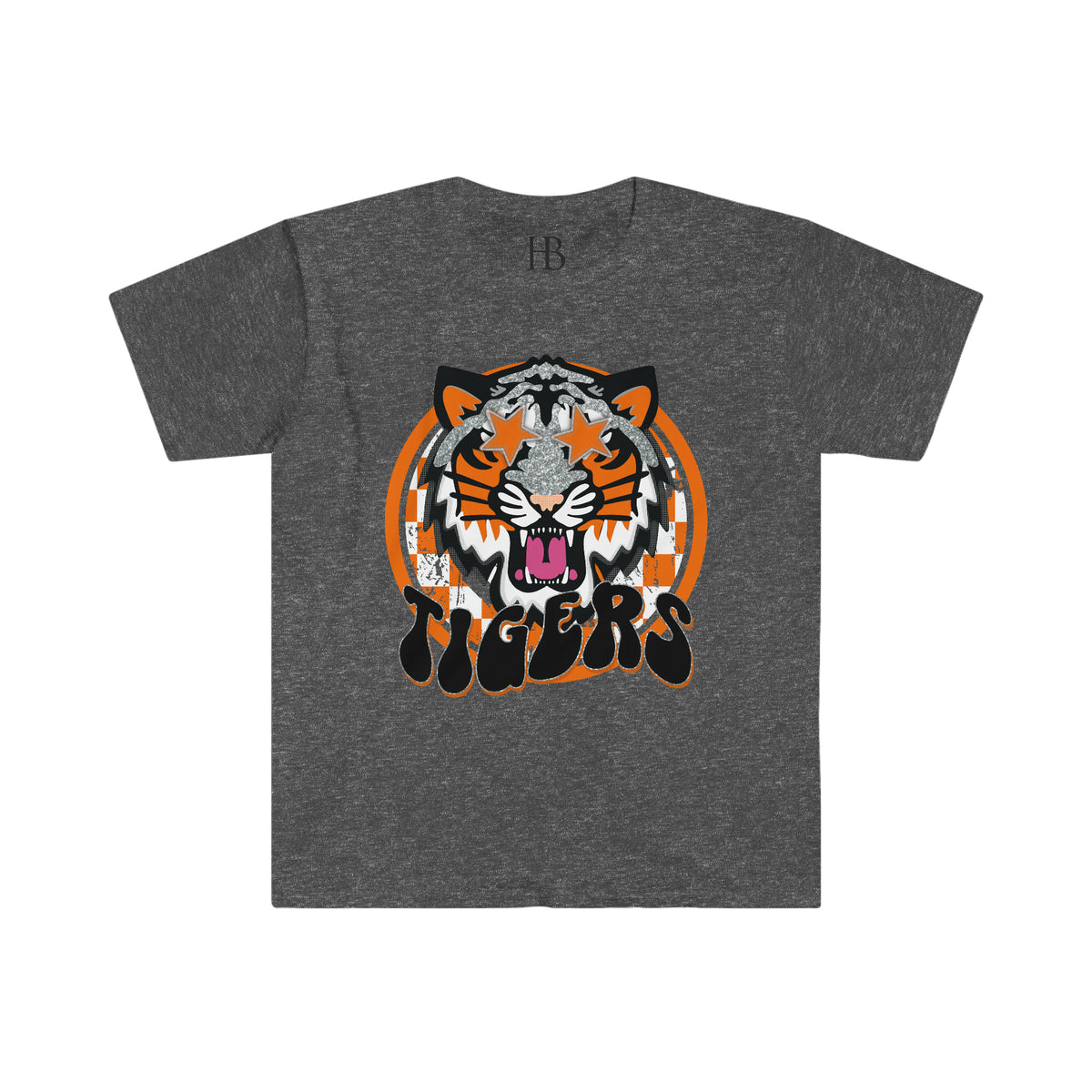 Hazel Blues® |  Orange & Black Tigers Softstyle Graphic T-Shirt