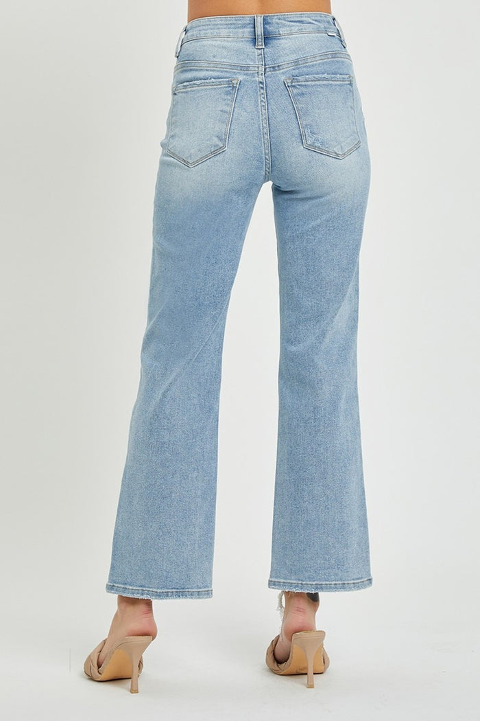 Hazel Blues® |  RISEN High Rise Straight Jeans