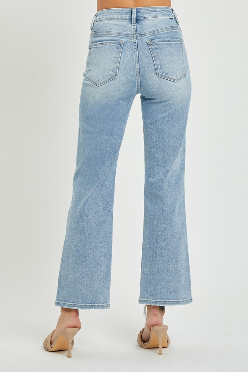 Hazel Blues® |  RISEN High Rise Straight Jeans