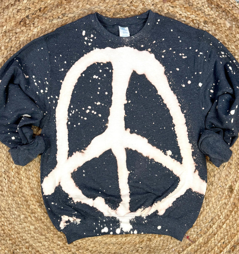 Hazel Blues® |  PREORDER: Grafitti Peace Sweatshirt in Two Colors