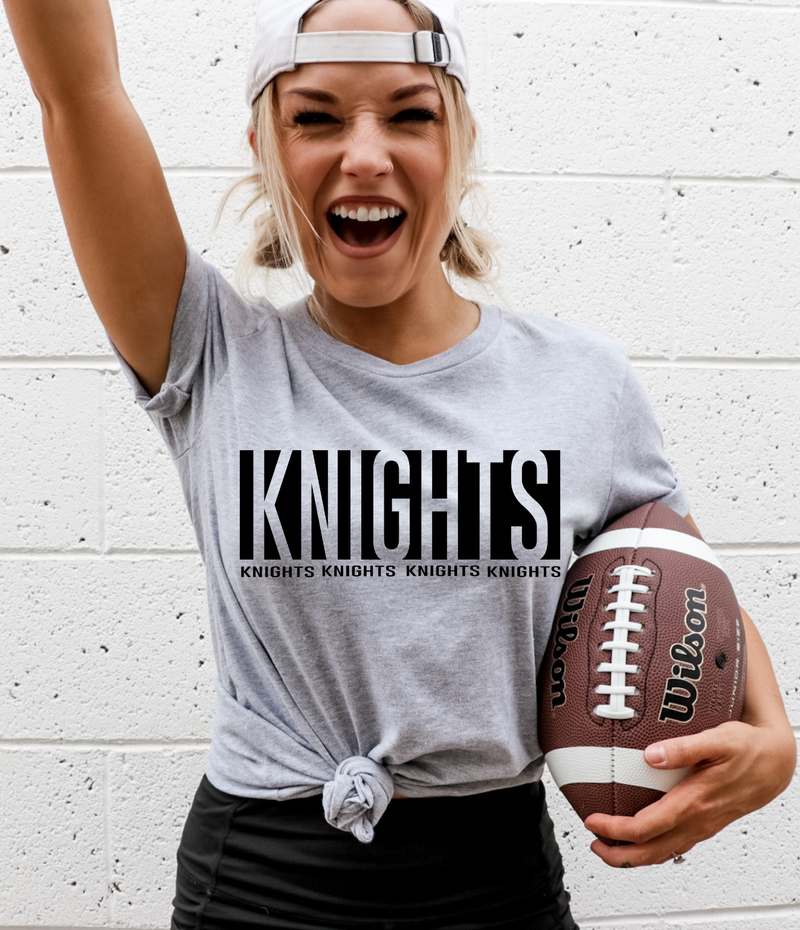 Hazel Blues® | Knights Stacked Football: TEE
