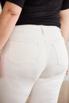 Hazel Blues® |  RFM Mini Mia Tummy Control High Waist Raw Hem Jeans