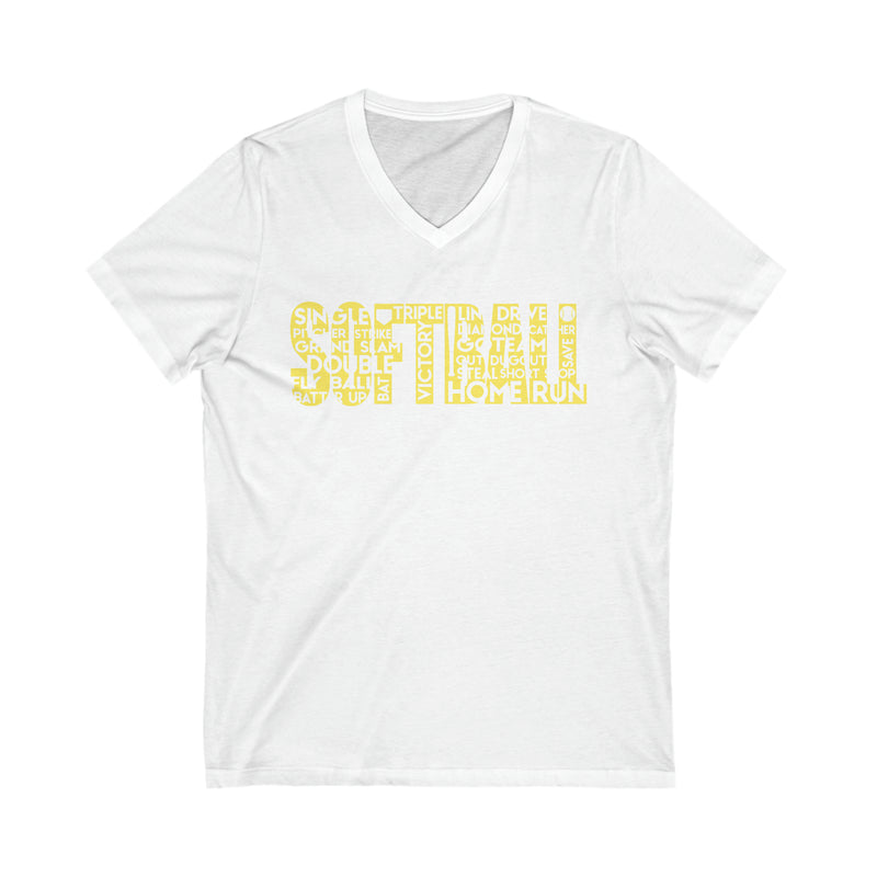 Hazel Blues® |  Softball Graphic V-Neck Tee