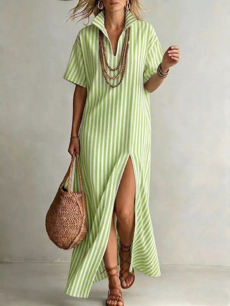 long shirt dress with high slits Hazel Blues®