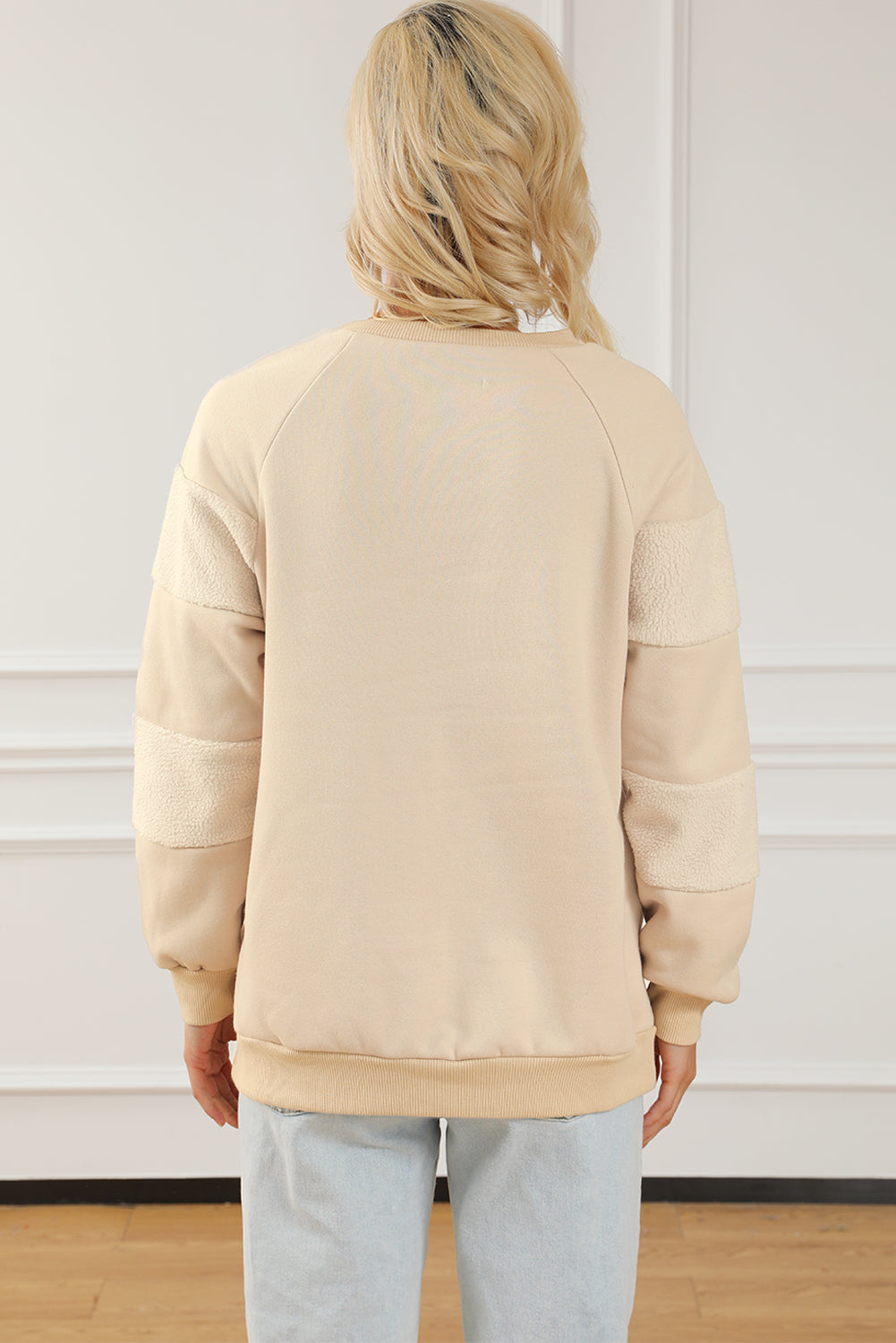 Hazel Blues® |  Round Neck Raglan Sleeve Sweatshirt