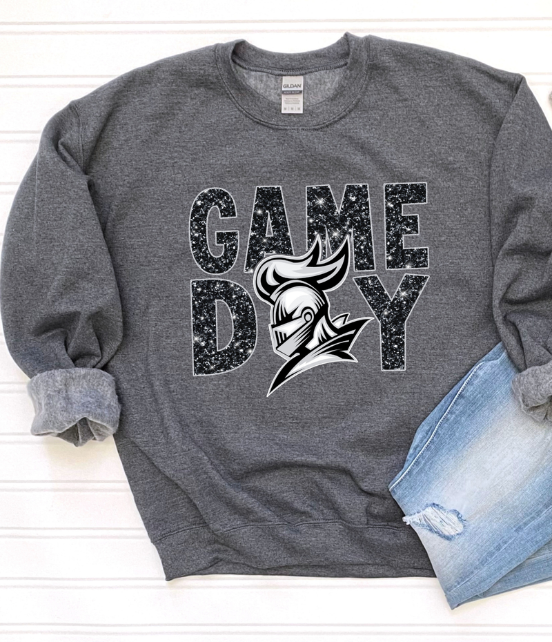 Hazel Blues® | Knights Game Day Glitter - Sweatshirt
