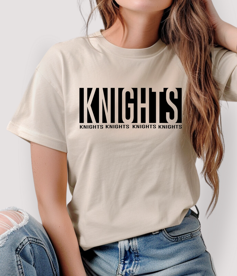 Hazel Blues® | Knights Stacked Football: TEE