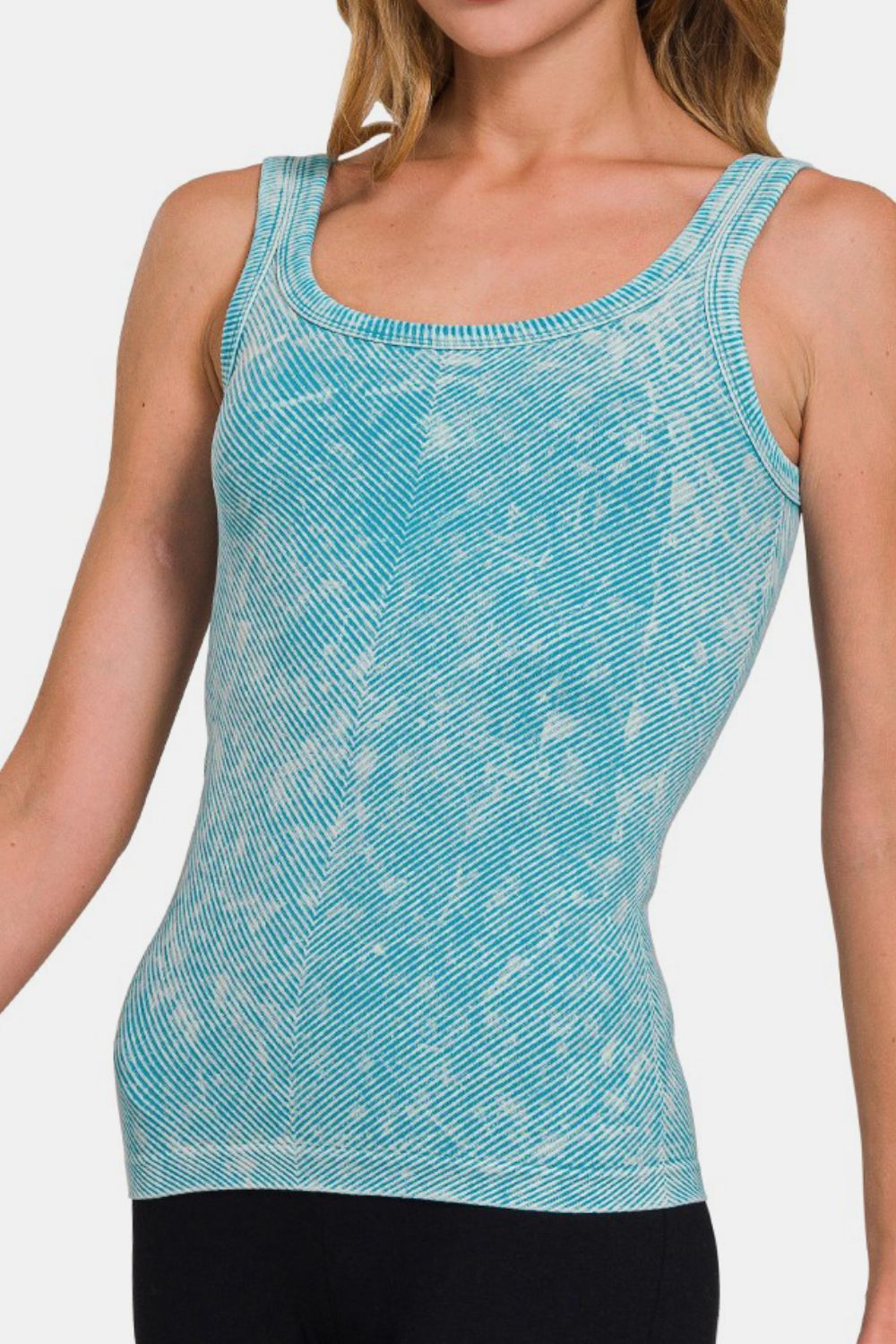 Hazel Blues® |  Zenana Ribbed Scoop Neck Tank