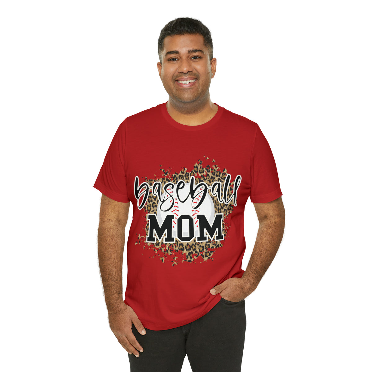 Hazel Blues® |  Baseball Mom Leopard Graphic Tee