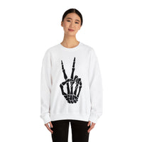 Hazel Blues® |  Peace Skelton Graphic Crewneck Sweatshirt