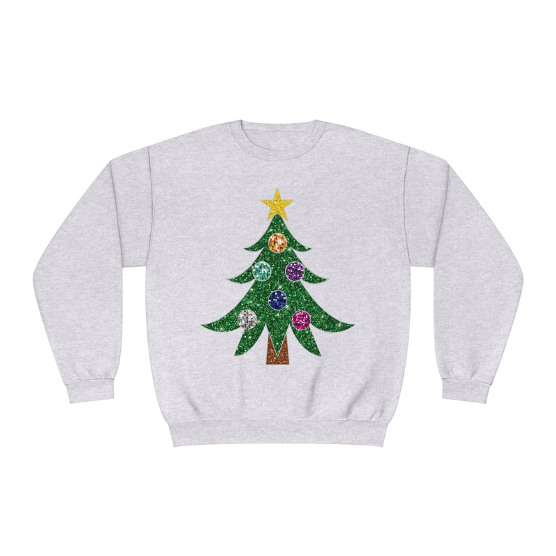 Hazel Blues® |  Glitter Christmas Tree Sweatshirt