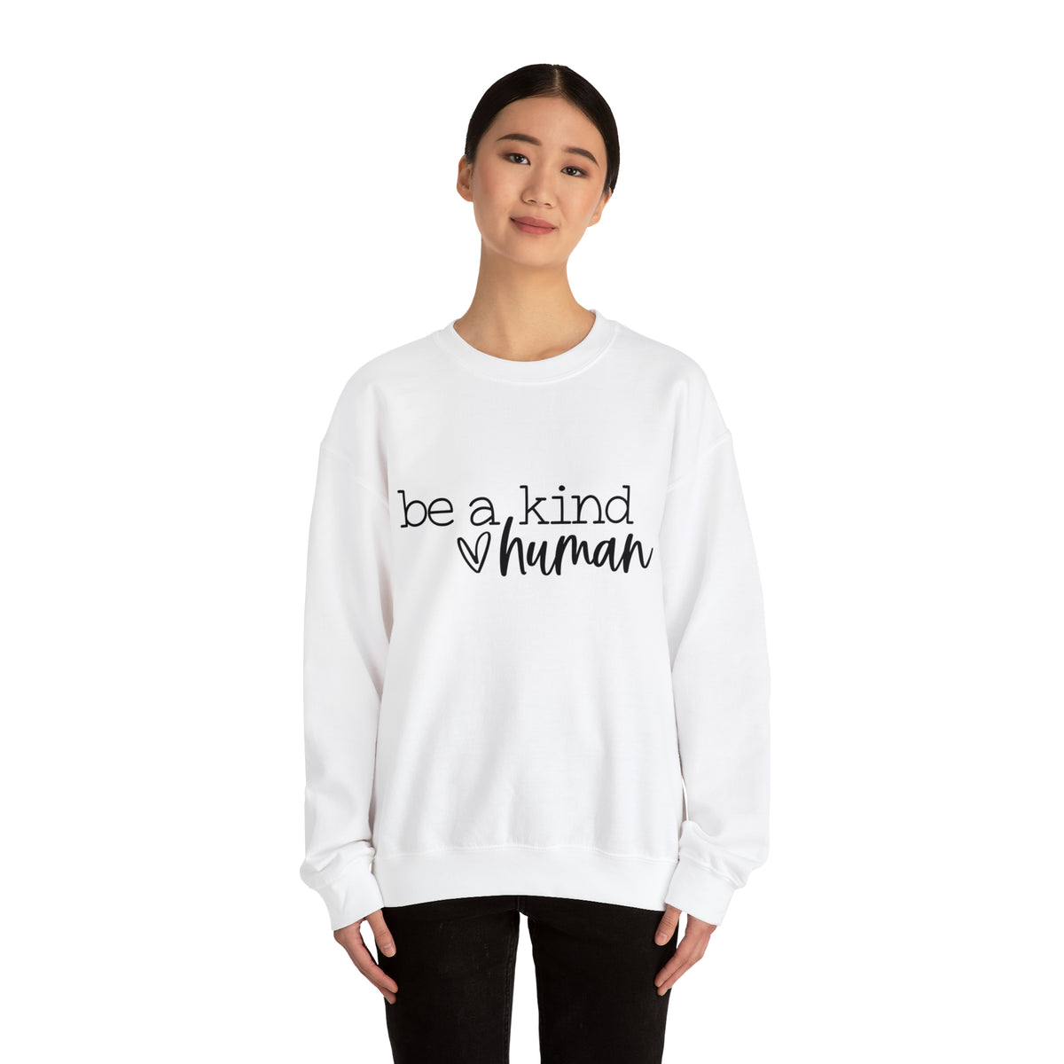 Hazel Blues® |  Be a Kind Human Crewneck Graphic Sweatshirt