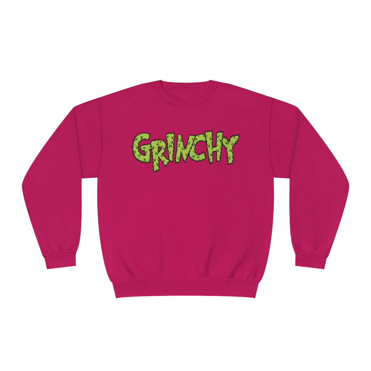 Hazel Blues® |  Grinchy Faux Glitter Graphic Sweatshirt