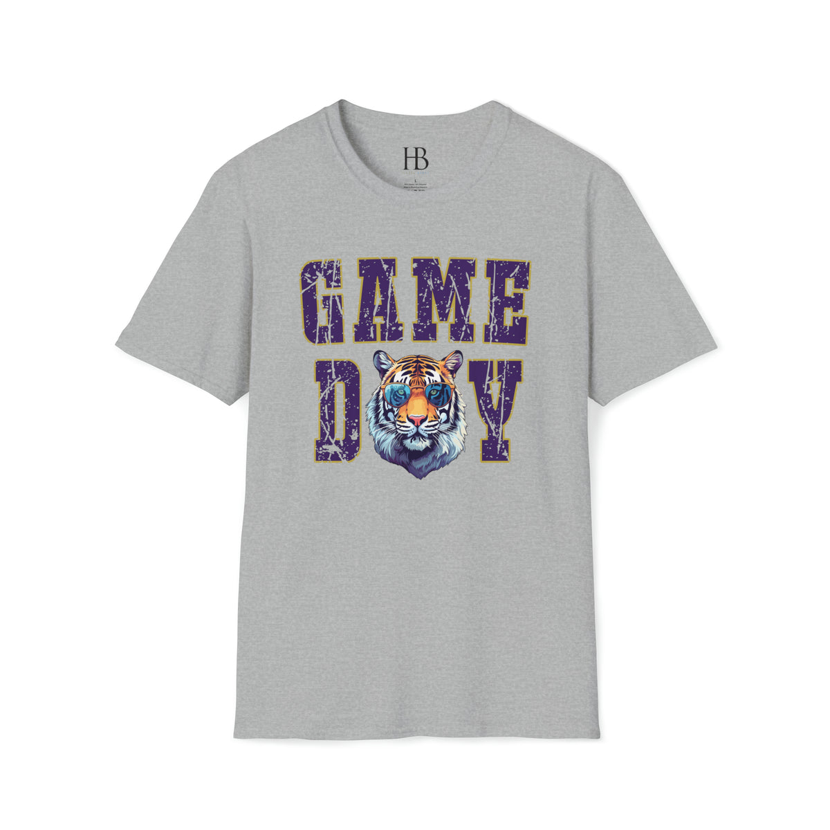 Hazel Blues® |  LSU Tiger with Glasses Graphic Tee