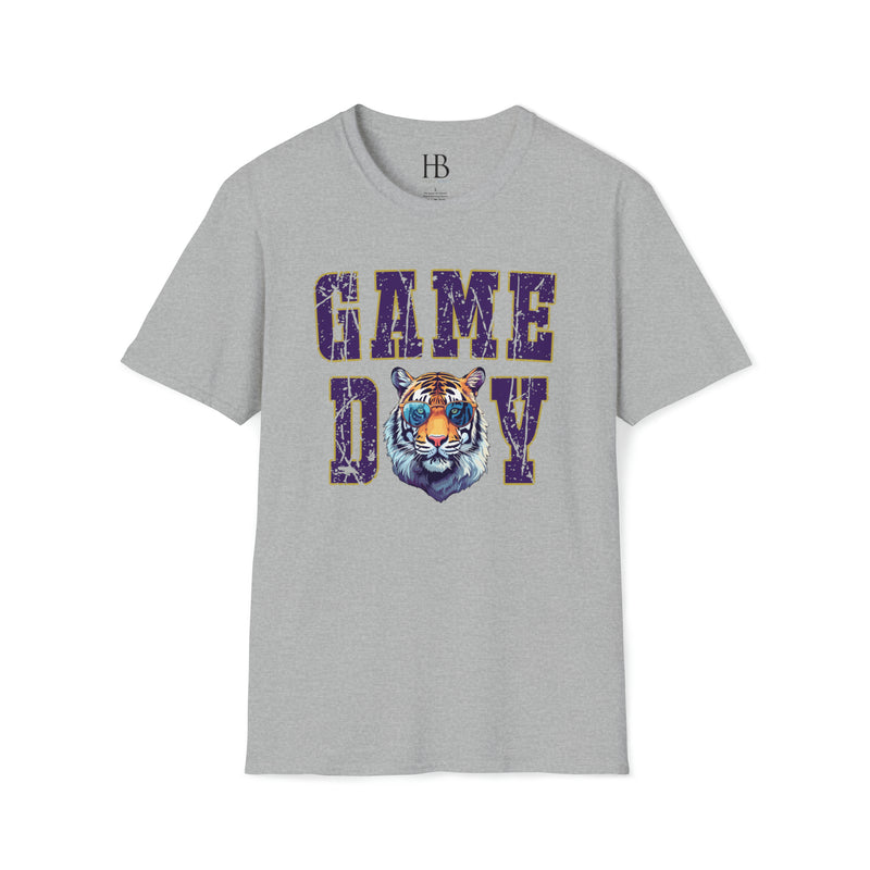 Hazel Blues® |  LSU Tiger with Glasses Graphic Tee