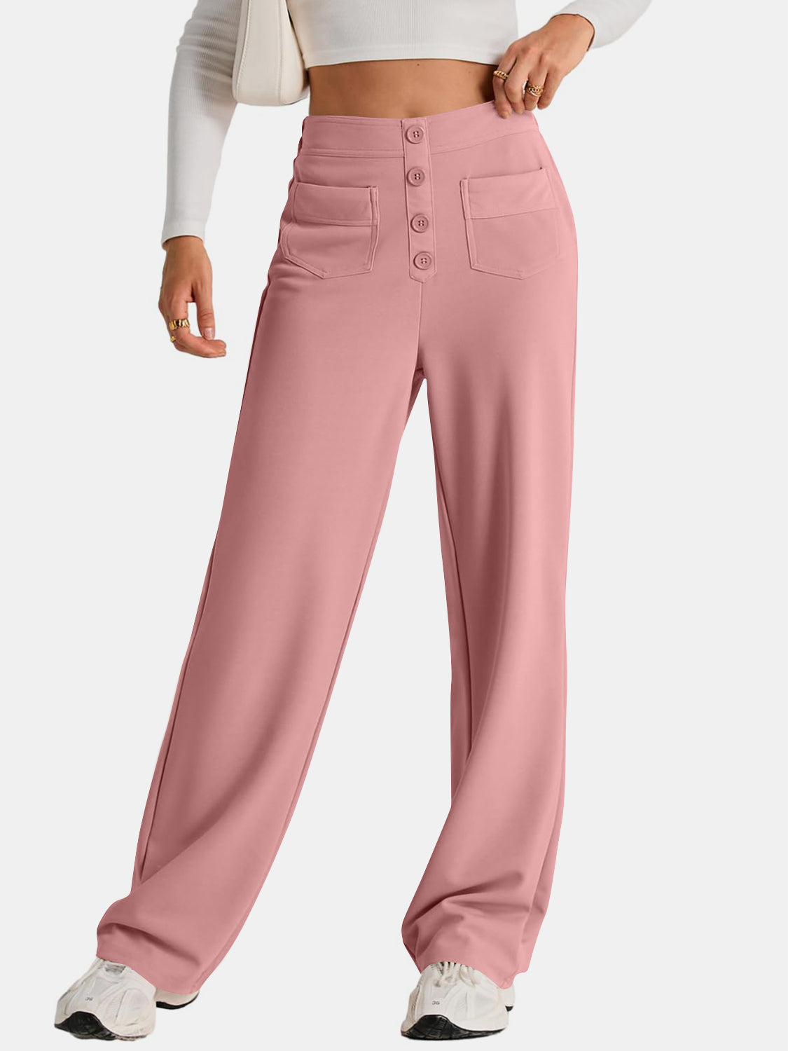 Hazel Blues® |  High Waist Wide Leg Pants