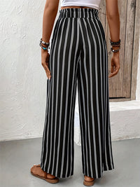 Hazel Blues® |  Striped High Waist Wide Leg Pants