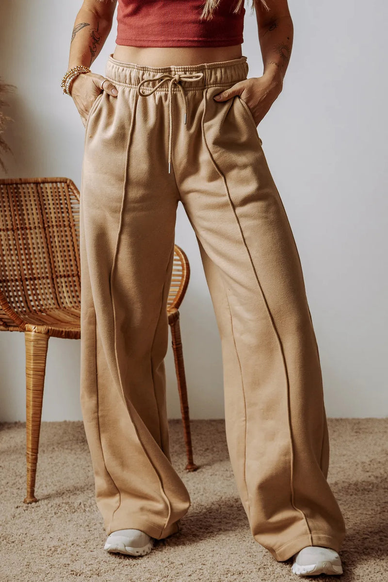 Hazel Blues® |  Drawstring Wide Leg Pants with Pockets