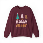 Hazel Blues® |  Holly Jolly Faux Glitter Chenille Crewneck Sweatshirt