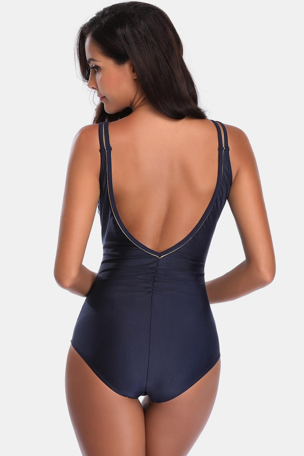 Hazel Blues® |  V-Neck Backless One-Piece Swimwear