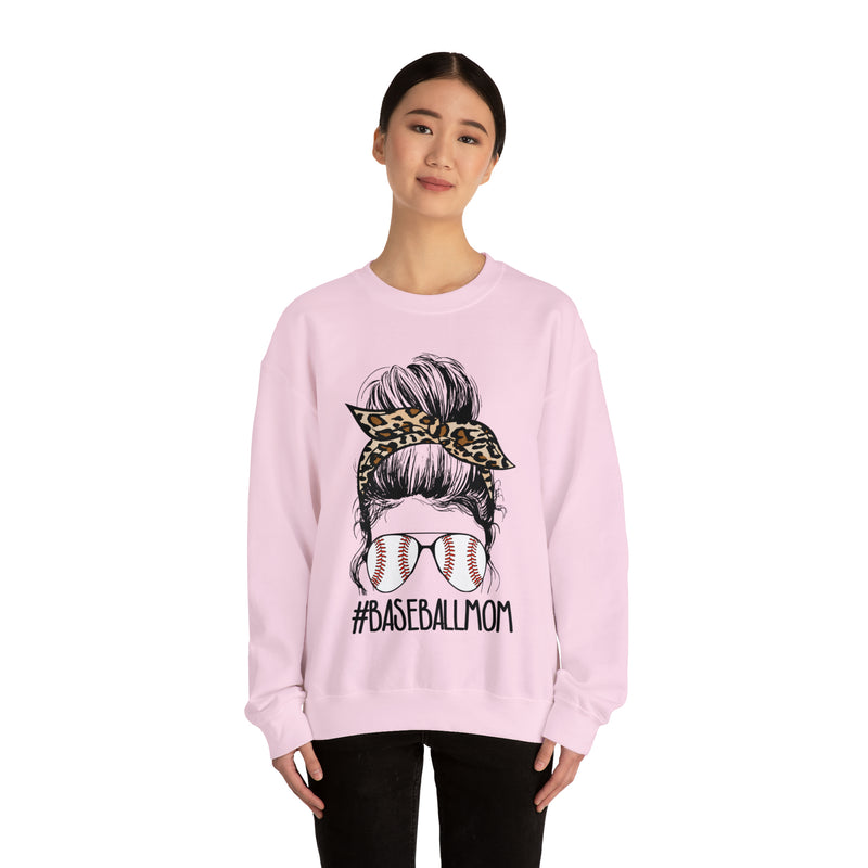 Hazel Blues® |  Baseball Mom Leopard Graphic Sweatshirt