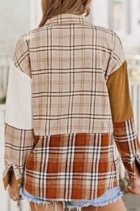 Hazel Blues® |  Plaid Button Up Long Sleeve Shacket