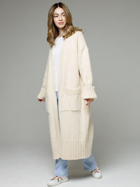 Hazel Blues® |  Pocketed Open Front Dropped Shoulder Cardigan