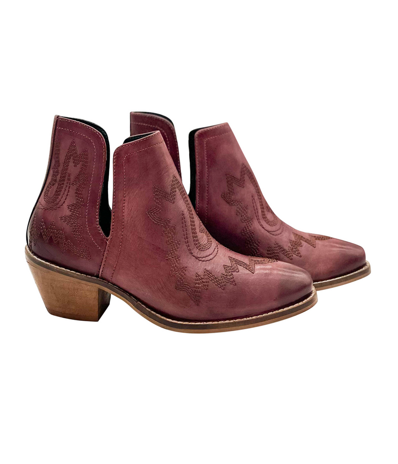 Hazel Blues® |  Kickin' Booties in Burgundy