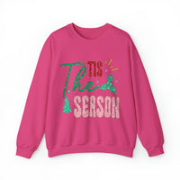 3Blues Designs |   Hazel Blues® |  Tis the Season Faux Glitter Chenille Crewneck Sweatshirt