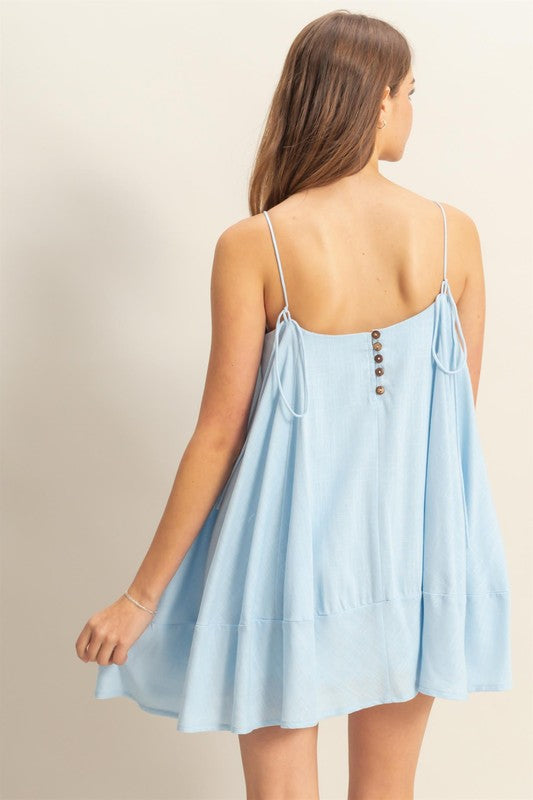 Hazel Blues | HYFVE A-Line Flowy Mini Cami Dress with Pockets