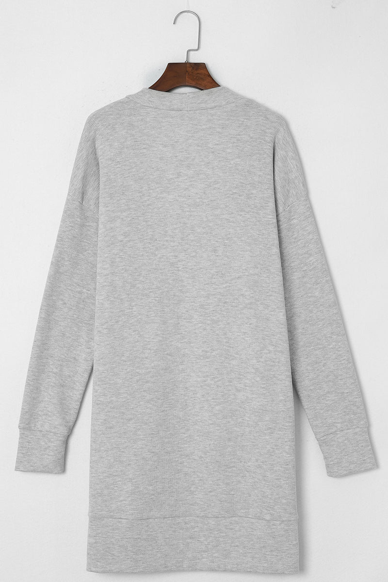 Hazel Blues® |  Pocketed Open Front Long Sleeve Cardigan