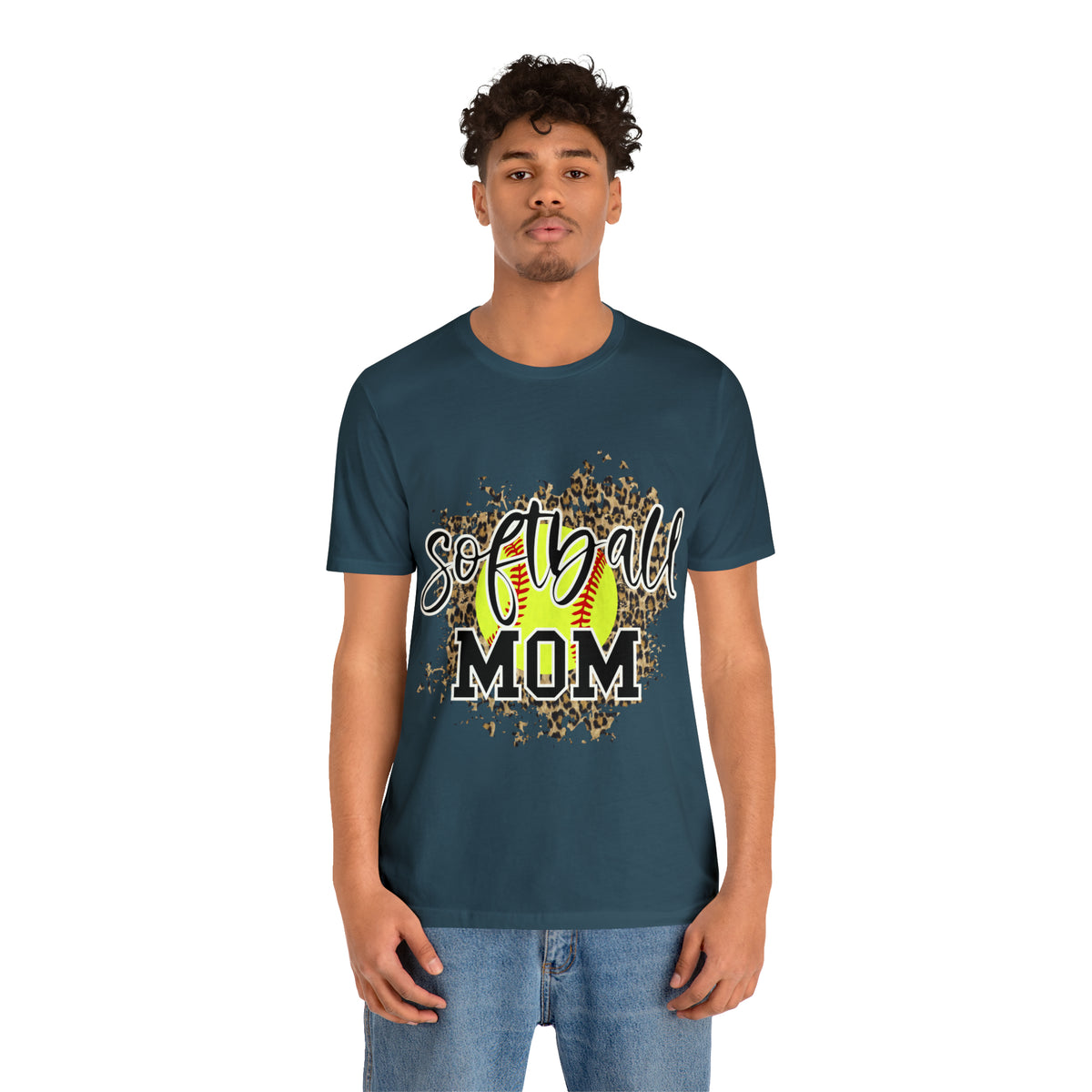 Hazel Blues® |  Softball Mom Leopard Graphic Tee