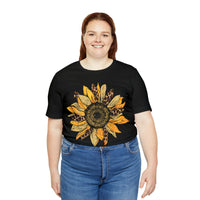 Hazel Blues® |  Sunflower Leopard Graphic Tee