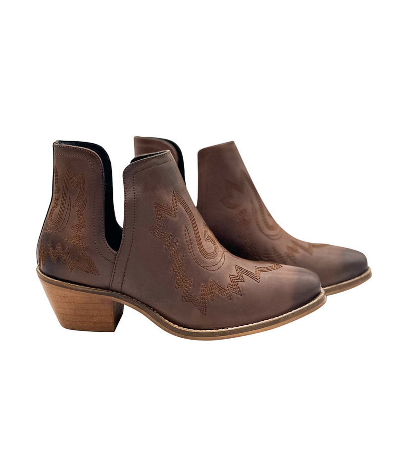 Hazel Blues® |  Kickin' Booties in Brown