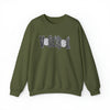 Hazel Blues® |  Volleyball Faux Chenille Sequin Patches Sweatshirt: Charcoal
