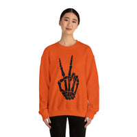 Hazel Blues® |  Peace Skelton Graphic Crewneck Sweatshirt