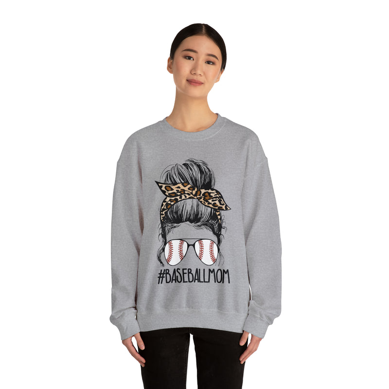 Hazel Blues® |  Baseball Mom Leopard Graphic Sweatshirt