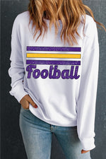 Hazel Blues® |  FOOTBALL Graphic Long Sleeve Sweatshirt