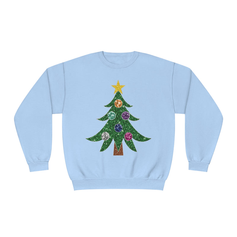 Hazel Blues® |  Glitter Christmas Tree Sweatshirt