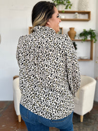 Hazel Blues® |  Double Take Leopard Long Sleeve Blouse