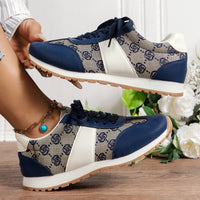 Hazel Blues® |  Floral Round Toe Flat Sneakers