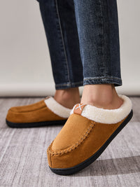 Hazel Blues® |  Contrast Round Toe Flat Slippers