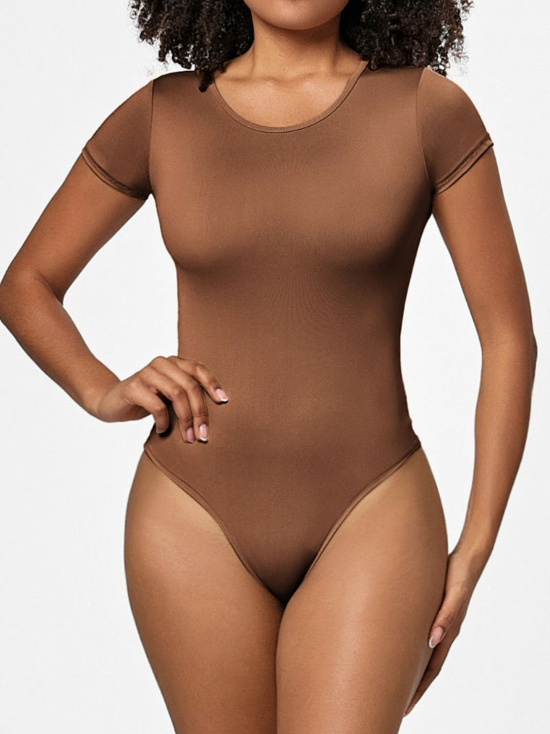Hazel Blues® |  Round Neck Short Sleeve Bodysuit