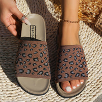 Hazel Blues® |  Leopard Open Toe Sandals