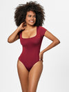 Hazel Blues® |  Square Neck Short Sleeve Bodysuit