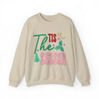 Hazel Blues® |  Tis the Season Faux Glitter Chenille Crewneck Sweatshirt