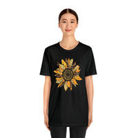 Hazel Blues® |  Sunflower Leopard Graphic Tee