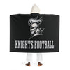 Hazel Blues® |  Cozy Hooded Sherpa Fleece Blanket: Knights Football