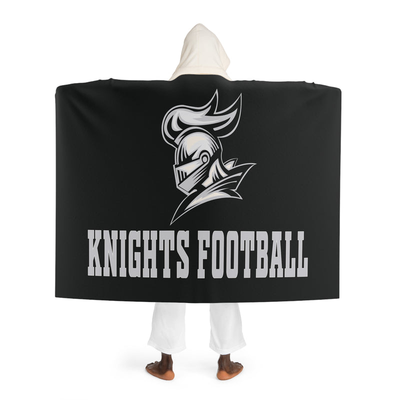 Hazel Blues® |  Cozy Hooded Sherpa Fleece Blanket: Knights Football