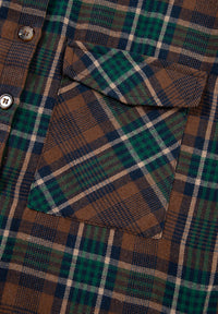 Hazel Blues® |  Plaid Collared Neck Button Up Jacket